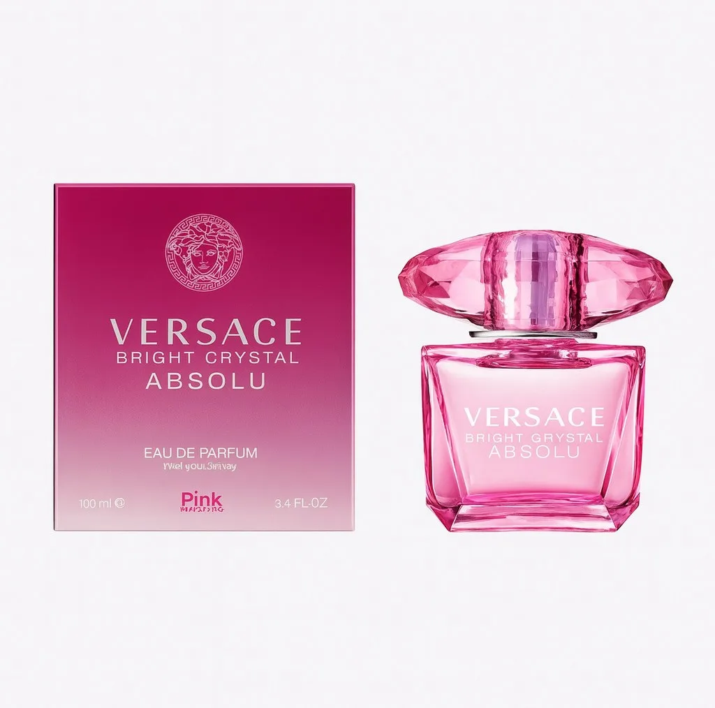 ادوپرفیوم زنانه پینک ویژوآل مدل VERSACE ABSOLU با رایحه گرم حجم 100 میلی‌لیتر