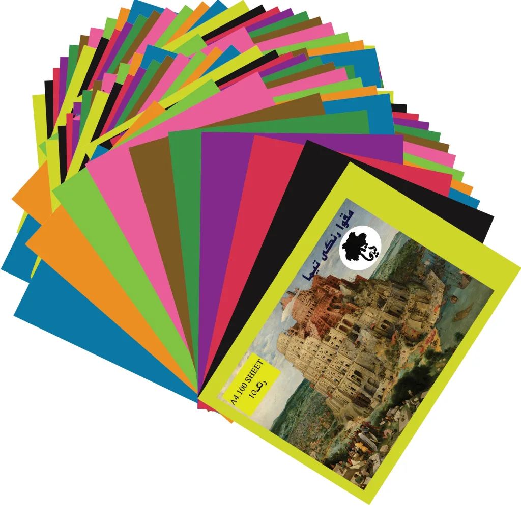 مقوا رنگی تیما کد BG سایز 35x25 سانتی متر بسته 100 عددی