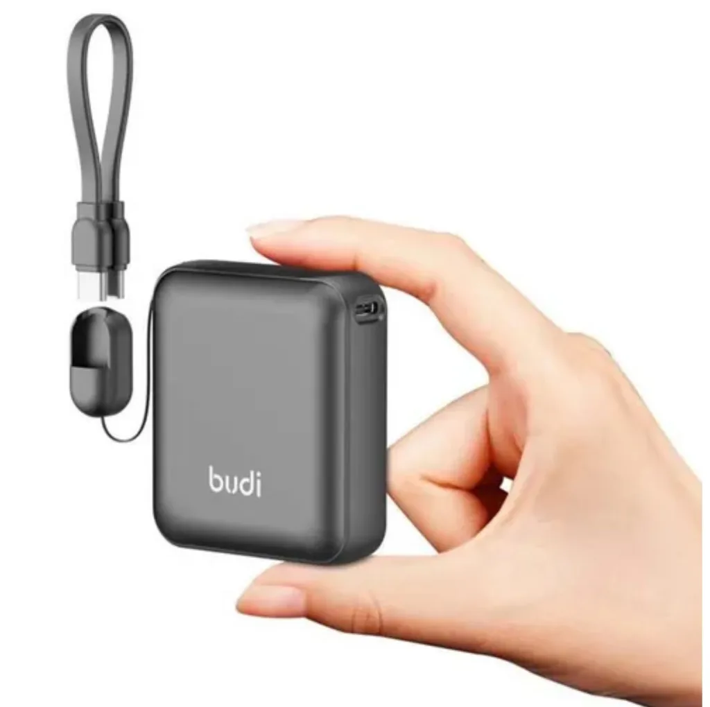 پاوربانک 22.5 وات بودی مدل PB092B ظرفیت 10000 میلی‌آمپرساعت به همراه کابل تبدیل USB-C