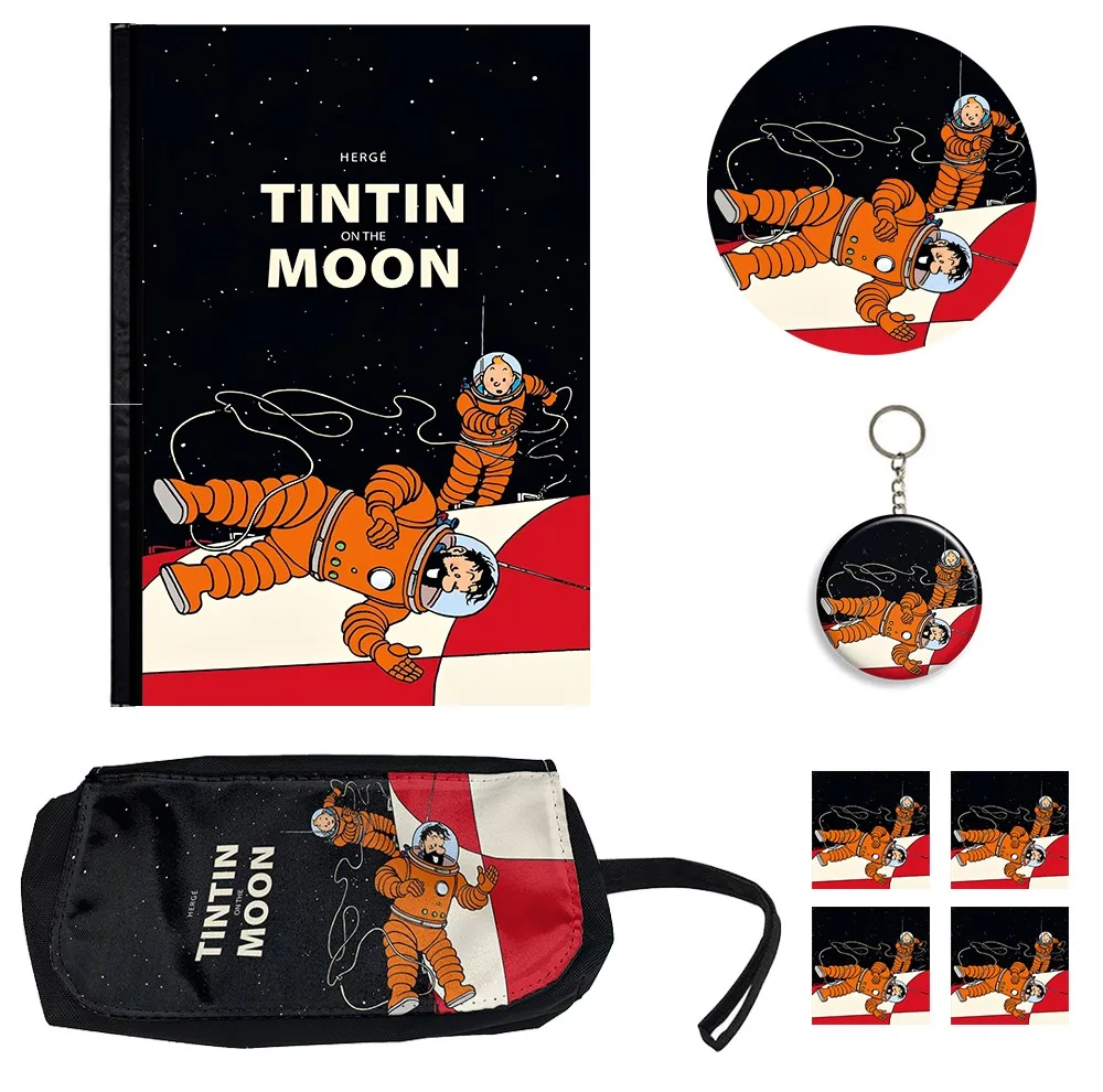 ست لوازم التحریر طرح تن‌تن مدل Tintin کد 02 بسته 8 عددي