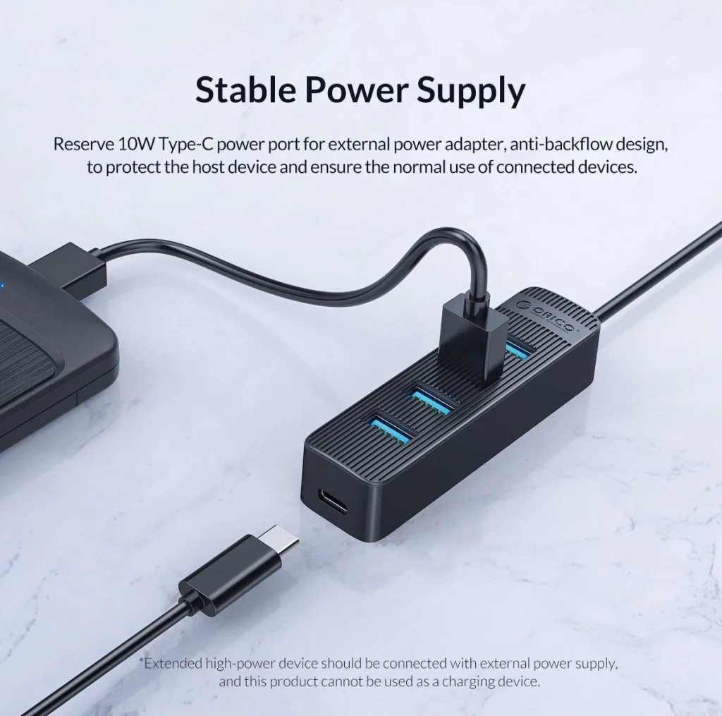 هاب چهار پورت USB-C اوریکو مدل TWC3-4A