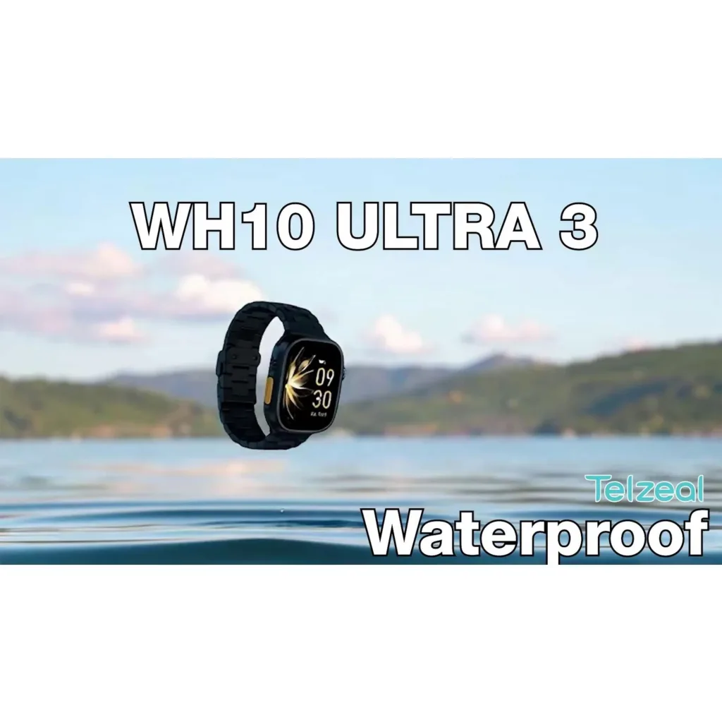 ساعت هوشمند تلزیل مدل WH10 ULTRA3 با بند فلزی