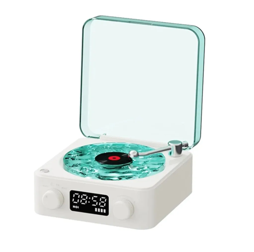 اسپیکر بلوتوثی قابل حمل طرح گرامافونی مدل waves