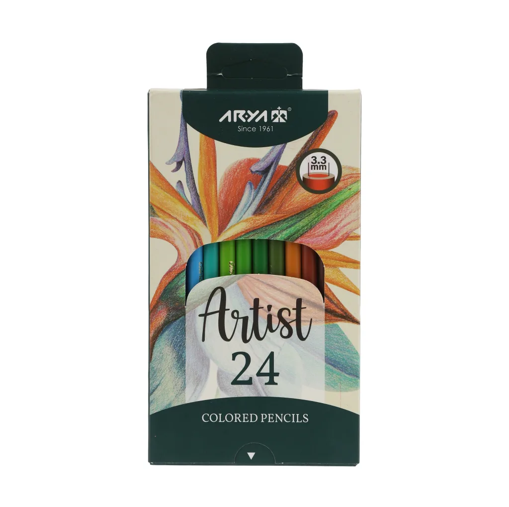 مداد رنگی 24 رنگ آریا مدل Artist