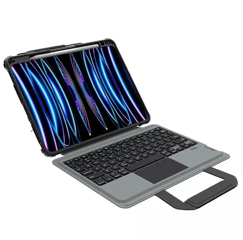 کیف کلاسوری کیبورد دار نیلکین مدل Bumper Go Keyboard مناسب برای تبلت اپل iPad Air 11 2024 / Air 10.9 2022 / Air 4 / Air 5 / Air 6 / Air 2020 / Ipad Pro 11 2020 / 2021 / 2022