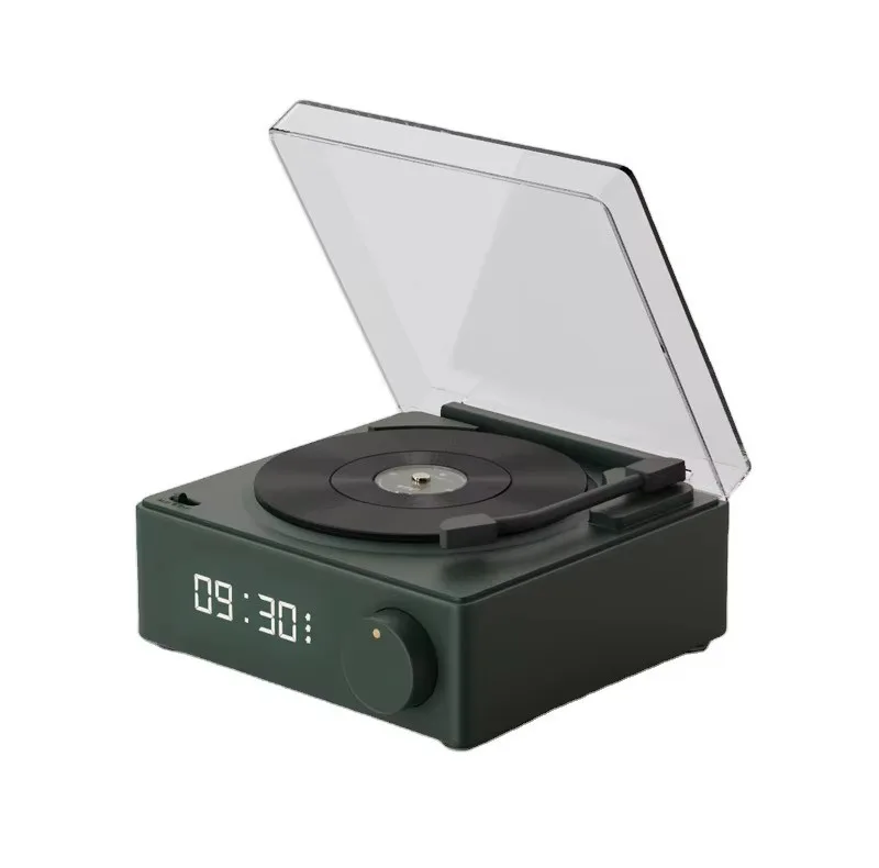اسپیکر ساعت رترو طرح گرامافون مدل Vinyl X11