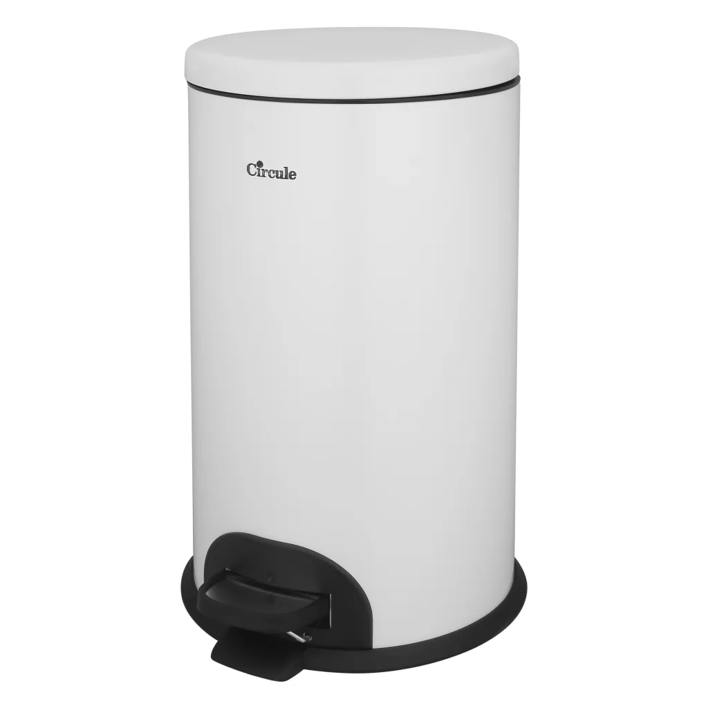 سطل زباله پدالی سرکوله مدل آرام بند Steel P20LS