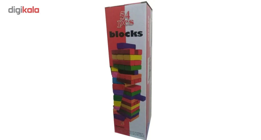 بازی فکری جنگا رنگارنگ 54 قطعه مدل blocks