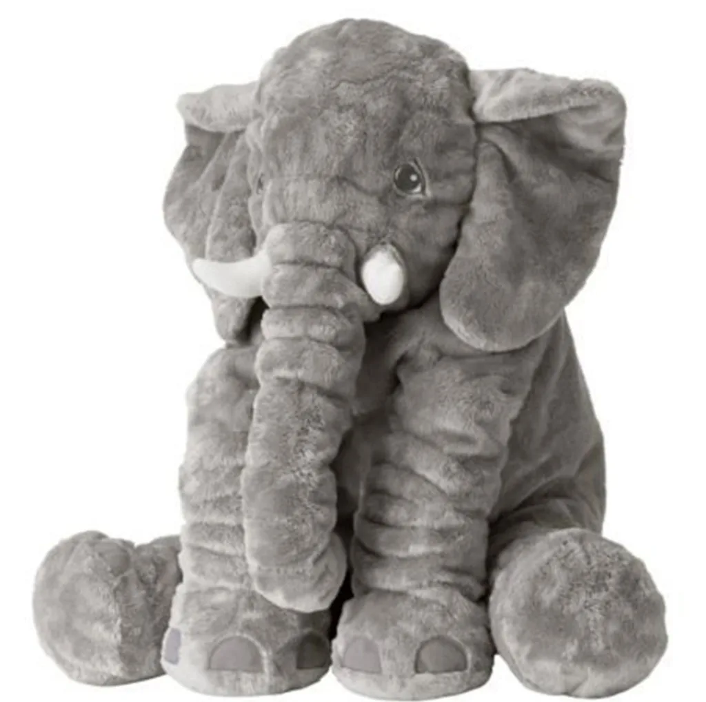عروسک طرح فیل بالشتی مدل mommy elephant ارتفاع 60 سانتی متر
