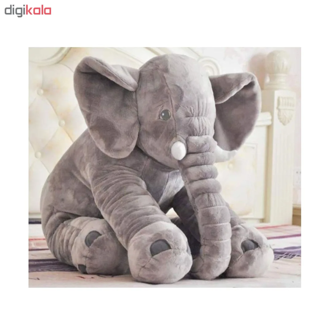 عروسک طرح فیل بالشتی مدل mommy elephant ارتفاع 60 سانتی متر