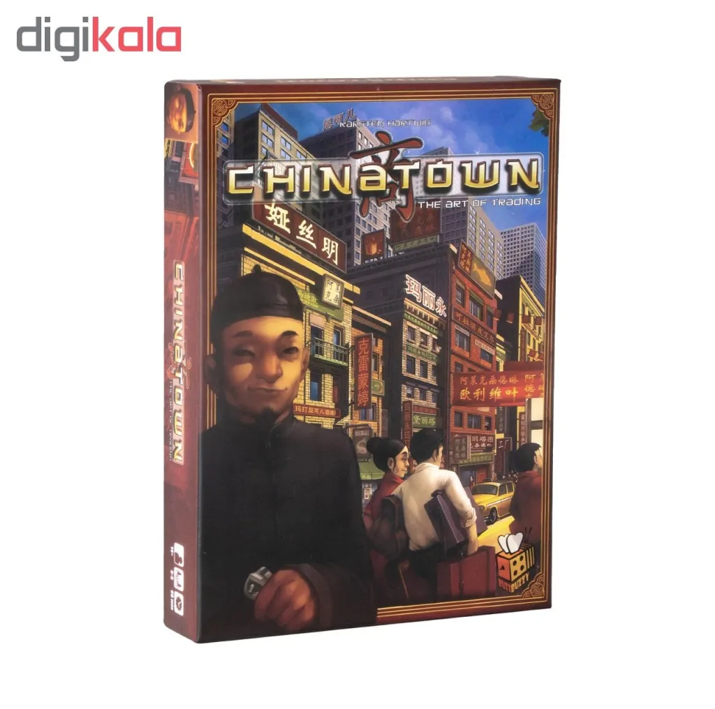 بازی فکری بازبازی مدل Chinatown با مکانیزم مذاکره و چانه‌زنی، قابل بازی برای 3 تا 5 بازیکن، مناسب نوجوان و بزرگسال، بازی تخته‌ای استراتژیک با هدف مالکیت و امتیازدهی مناطق کاری