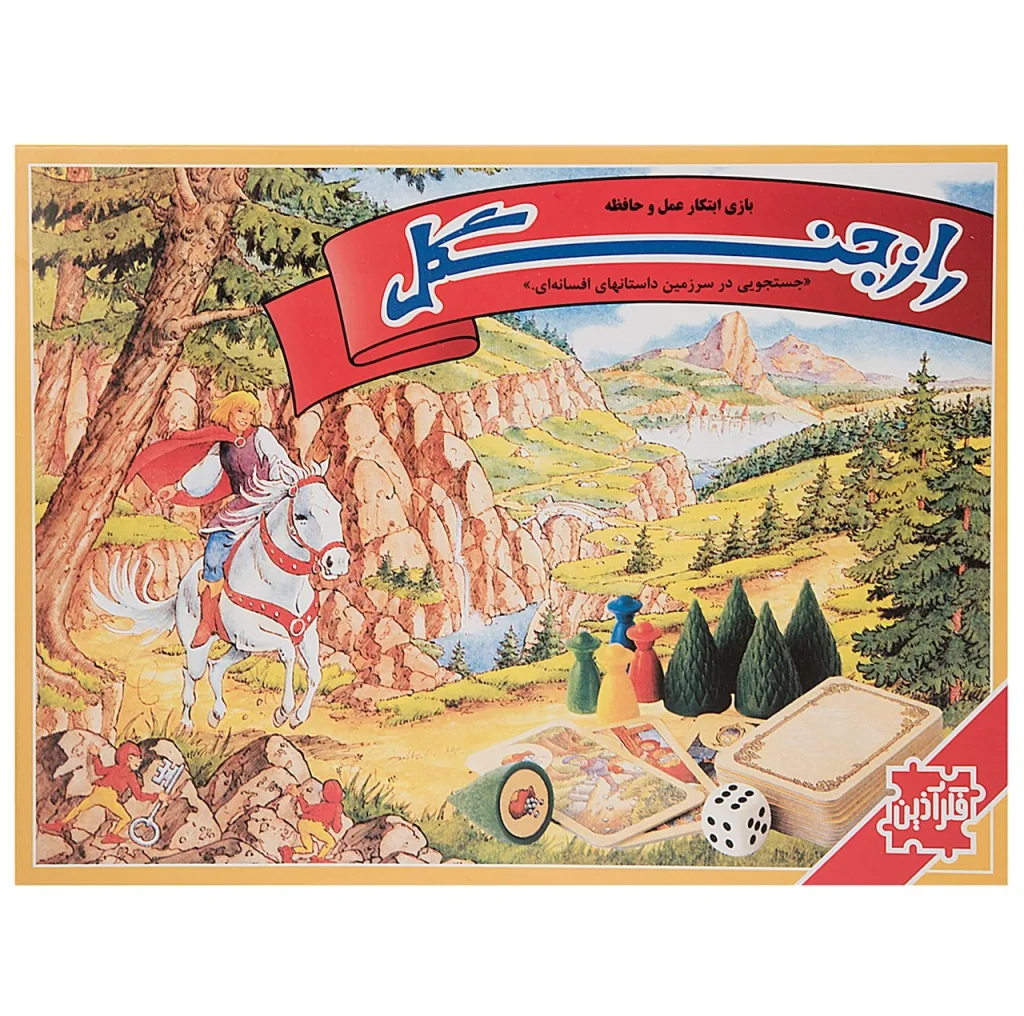 بازی فکری راز جنگل بردگیم فکرآذین مدل 001 مناسب 2 تا 6 نفر، ژانر استراتژی، درجه سختی آسان، مدت زمان کمتر از یک ساعت، شامل کارت مقوایی، مهره پلاستیکی، تاس و صفحه بازی، مناسب کودک و نوجوان