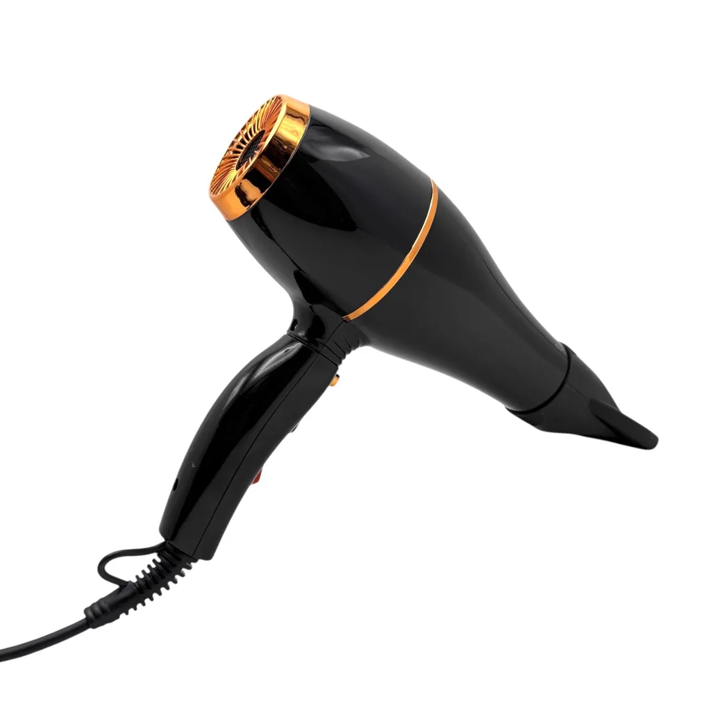 سشوار حرفه‌ای کنوود مدل KW-550 با موتور AC، توان 9000 وات، تنظیمات دما و سرعت دو حالته، سری صاف‌کننده، همراه با متمرکزکننده باریک، وزن 600 گرم، مناسب استفاده حرفه‌ای و آرایشگاهی