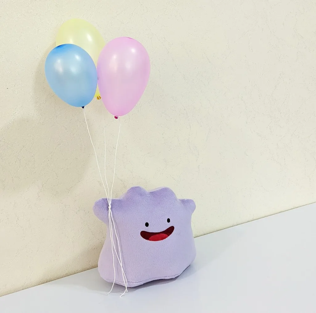 عروسک مدل دیتو پوکمون ditto Pokemon ارتفاع 16 سانتی‌متر