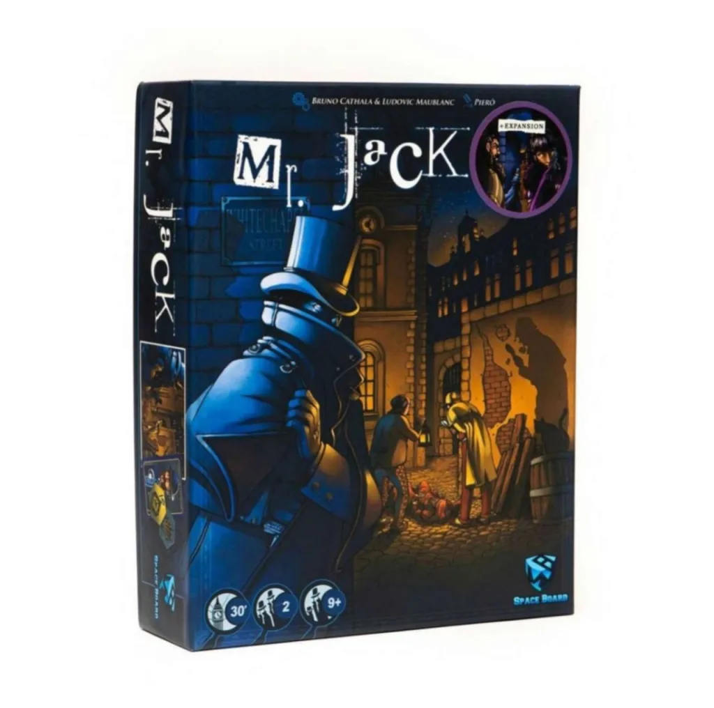 بازی فکری اسپیس برد مدل آقای جک لندن نسخه افزونه Mr. Jack + exp