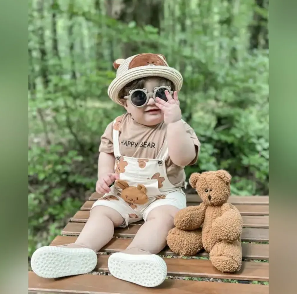 عروسک پولیشی مدل خرس تدی ارتفاع 27 سانتی متر