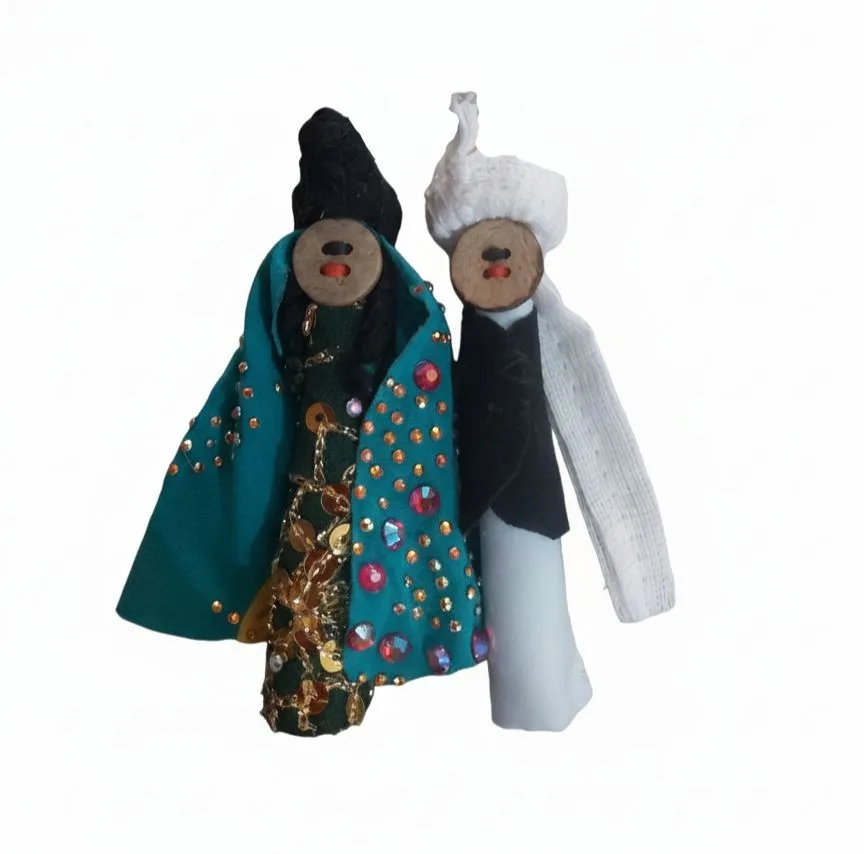 عروسک پارچه ای مدل دوتوک مجموعه 2 عددی