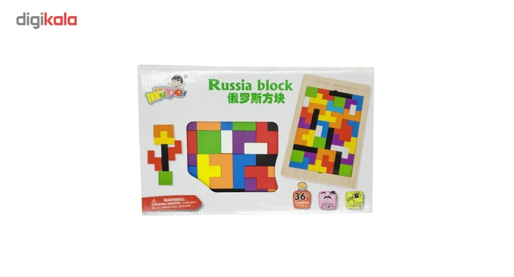 بازی فکری کاتامینو چوبی Russia Block مدل KTF-010
