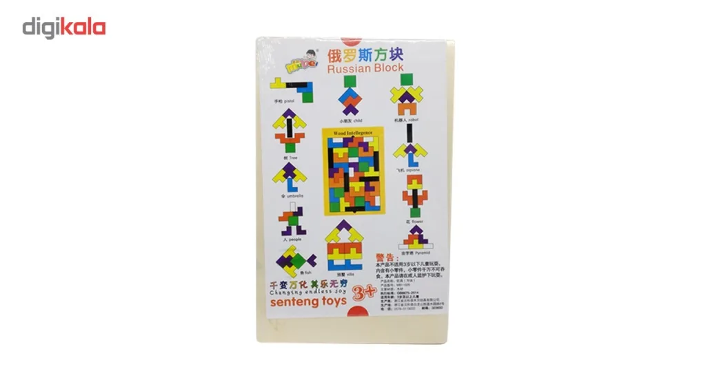 بازی فکری کاتامینو چوبی Russia Block مدل KTF-010