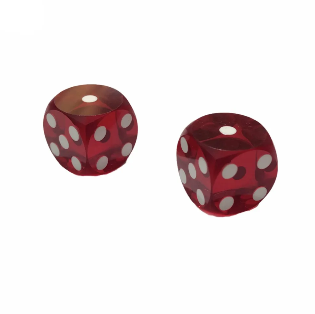 تاس بازی مدل Red Cube بسته دو عددی