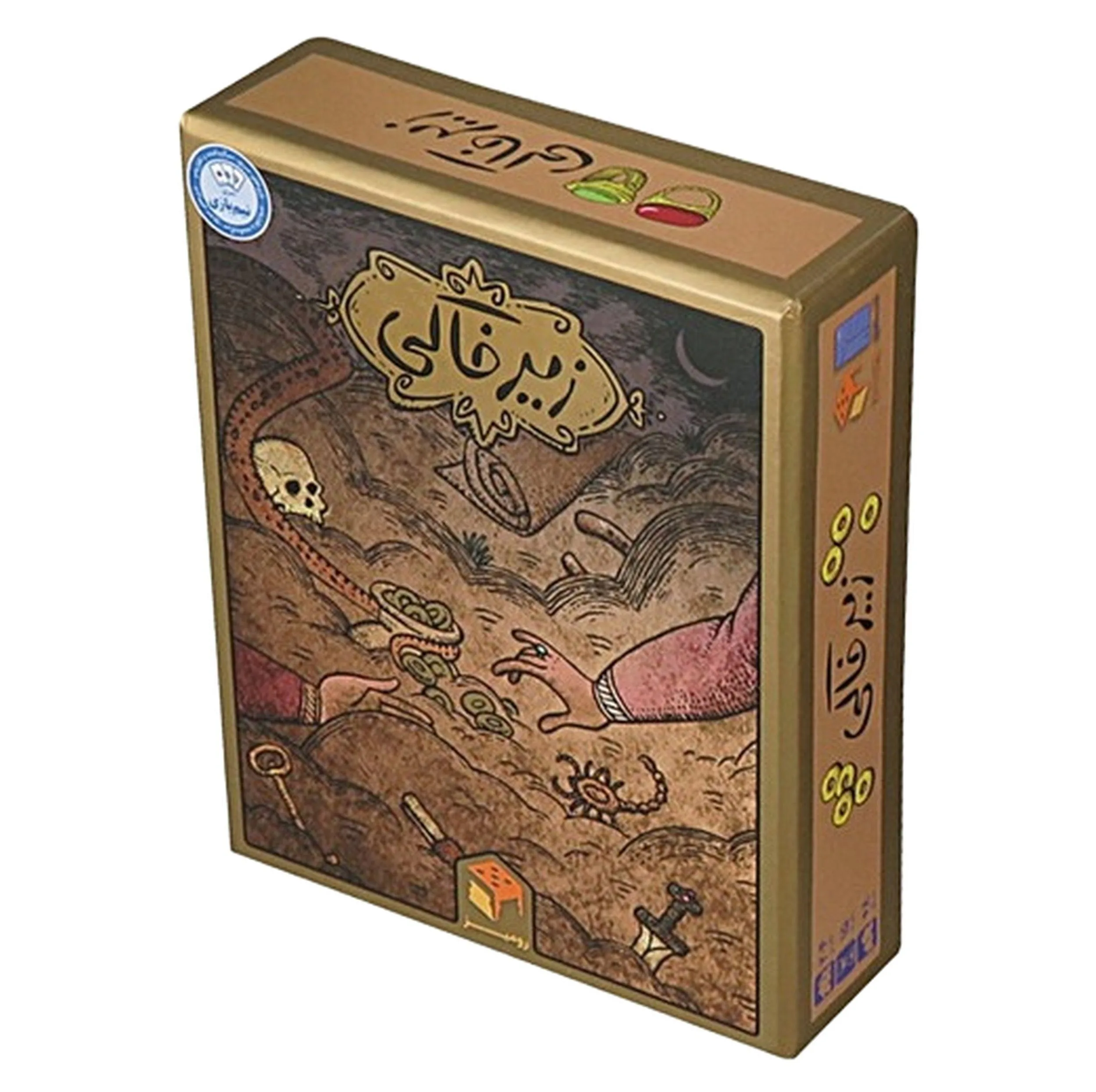 بازی فکری زیرخاکی 4 نفره بدون محدودیت سنی با درجه سختی آسان، مناسب 2 تا 4 بازیکن، شامل کارت‌های گنج برای جستجوی اشیای قیمتی، تولید داخل