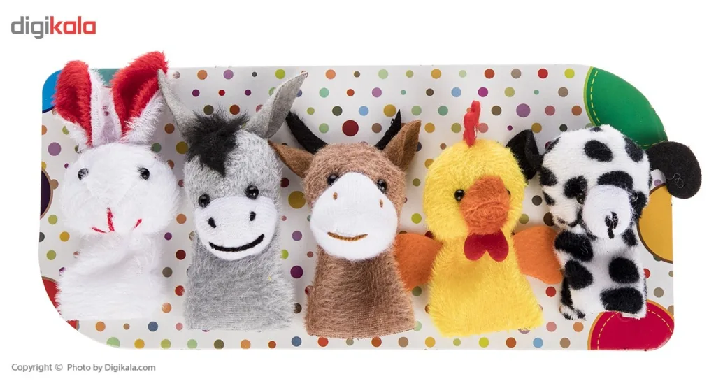 عروسک انگشتی پرشین صبا مدل Animals بسته 5 عددی