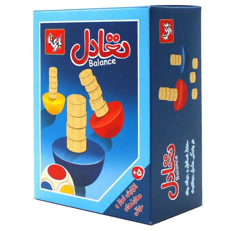 بازی فکری تعادل مدل تعادل مناسب برای 3 بازیکن با افزایش تمرکز، هماهنگی چشم و دست، مهارت‌های حرکتی ظریف، شامل مخروط رنگی، مهره و تاس، درجه سختی متوسط و مدت زمان کمتر از یک ساعت