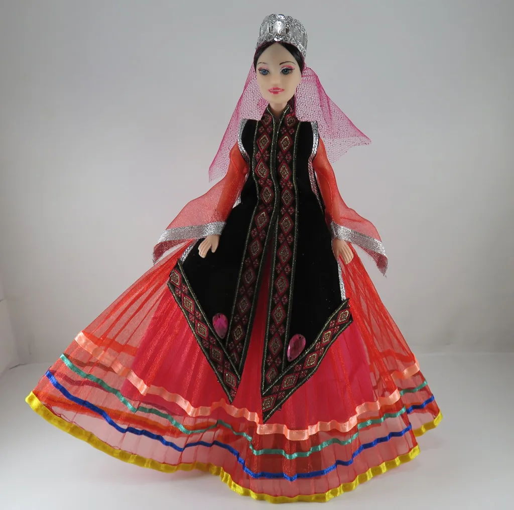 عروسک طرح سنتی مدل عروس ارتفاع 30 سانتی متر