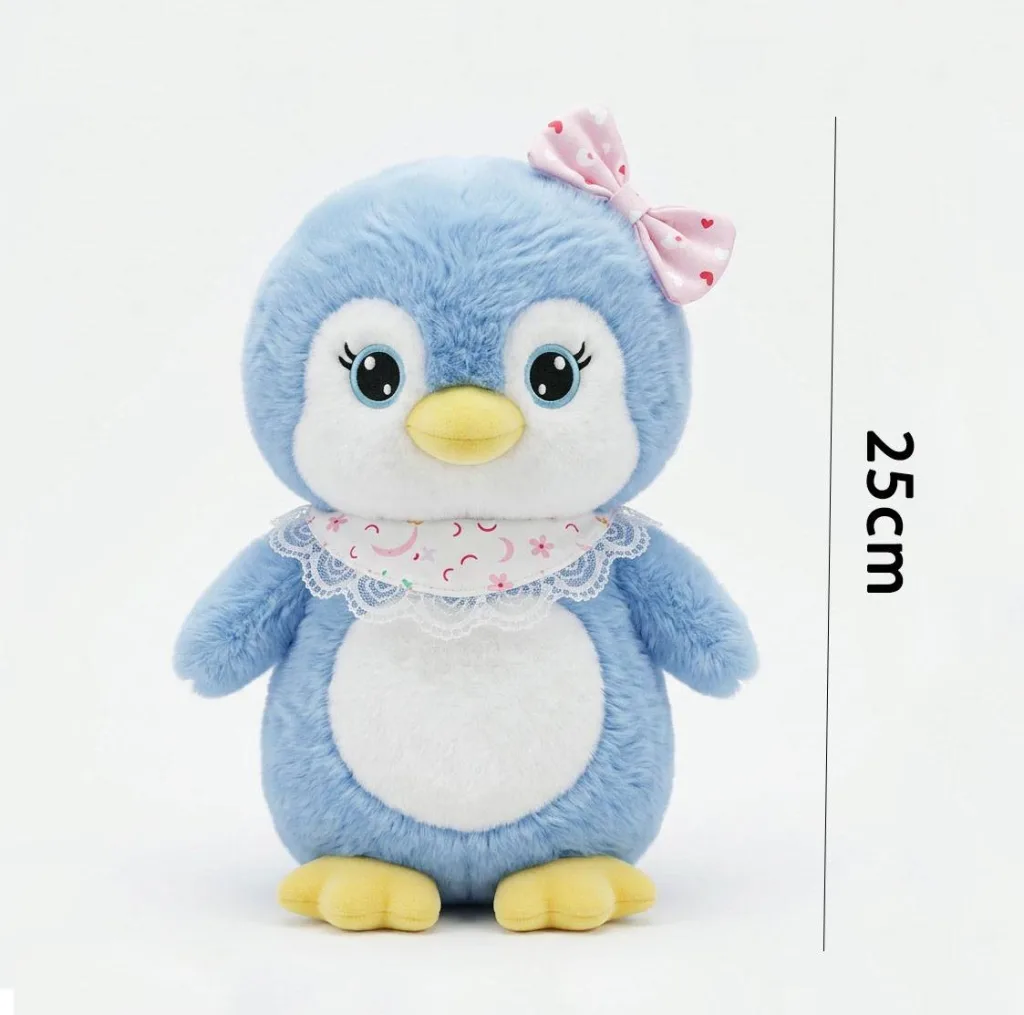 عروسک مدل جوجه پنگوئن لوکا مدل پاپیونی ارتفاع 25 سانتی متر