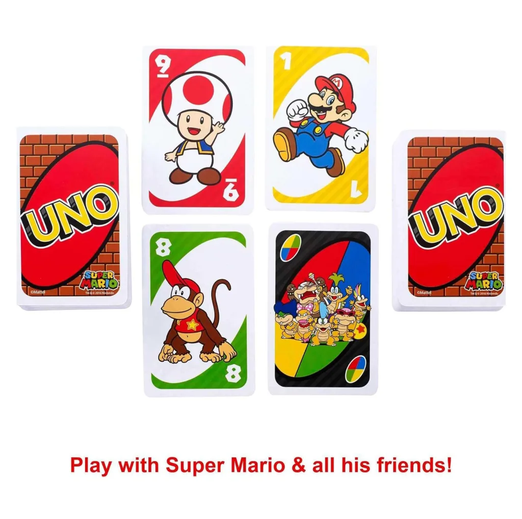 بازی فکری اونو مدل سوپر ماریو طرح Uno Super Mario