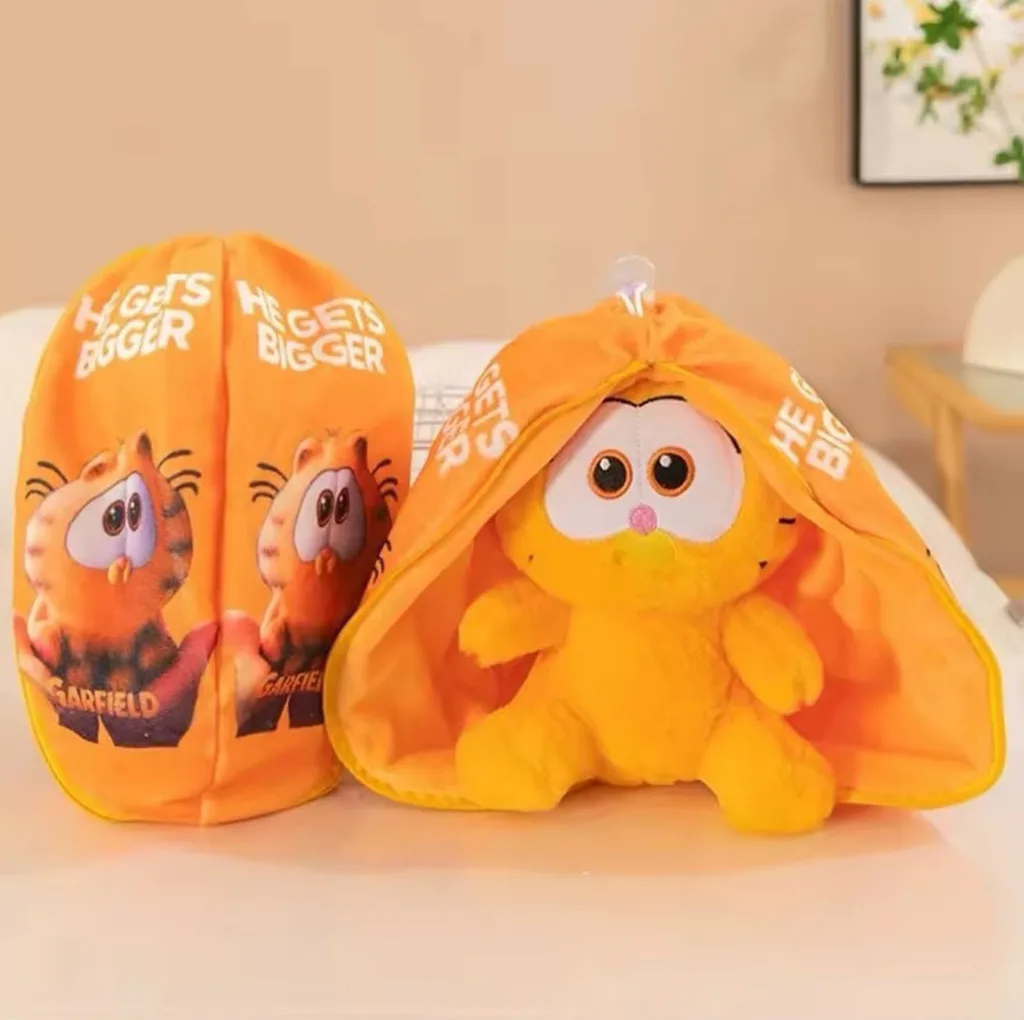 عروسک مدل سورپرایزی گارفیلد کد BOBO111 ارتفاع 25 سانتی متر