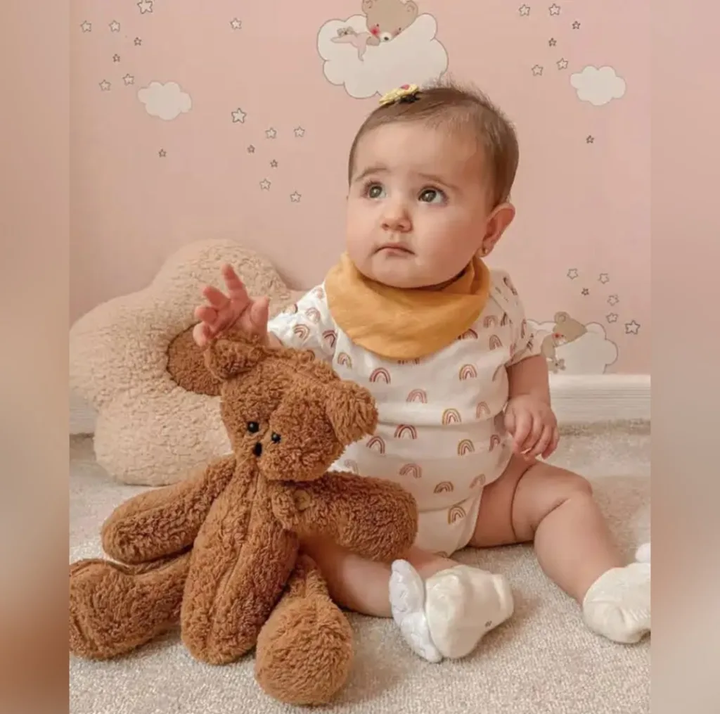 عروسک پولیشی مدل خرس تدی ارتفاع 27 سانتی متر