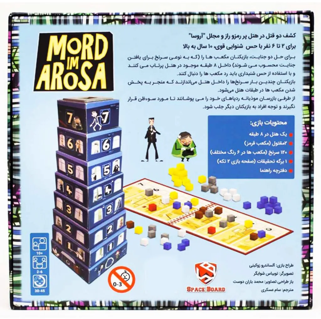 بازی فکری مدل قتل در هتل آروسا