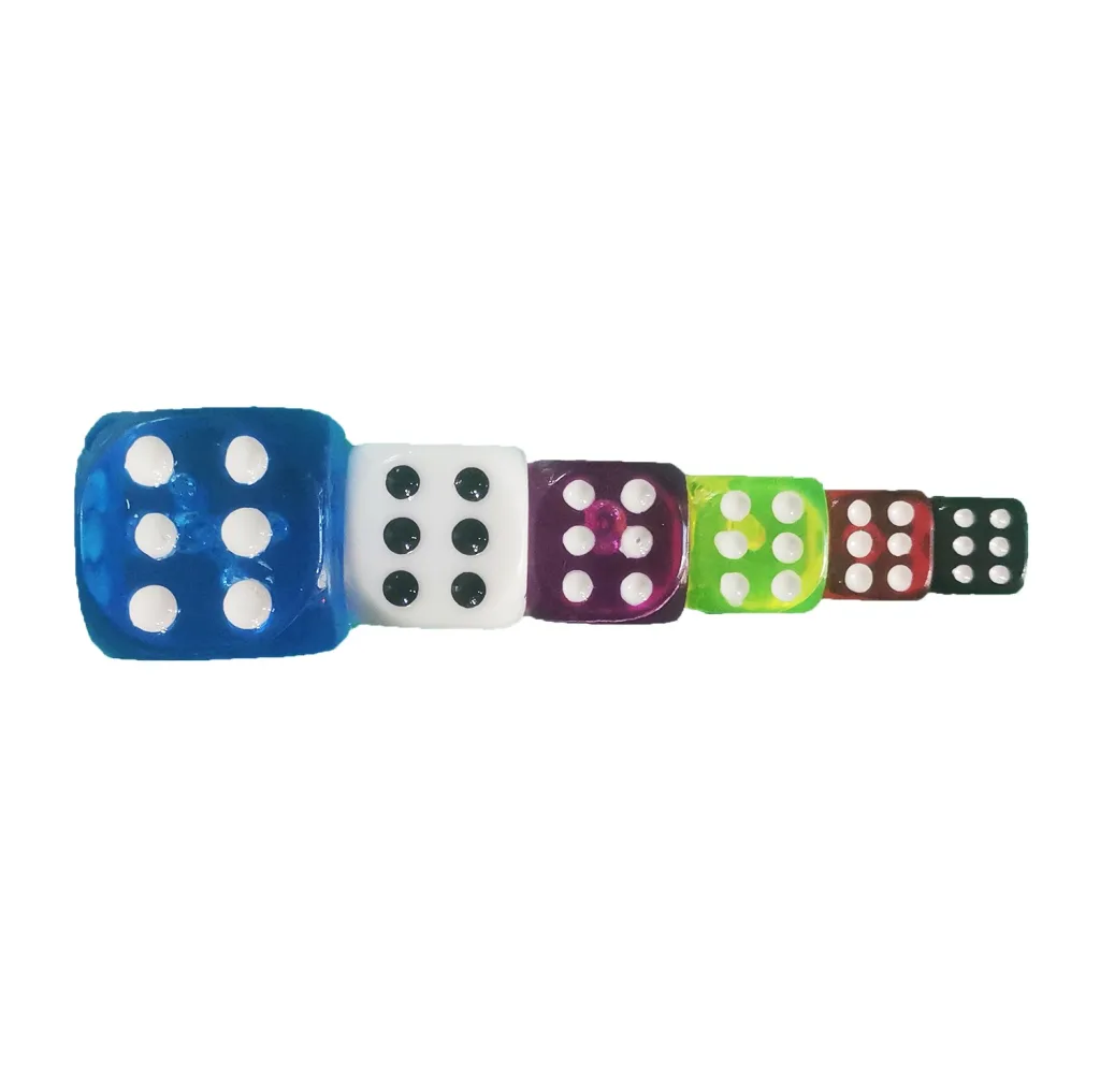 تاس بازی مدل Multi Size 6 بسته 6 عددی