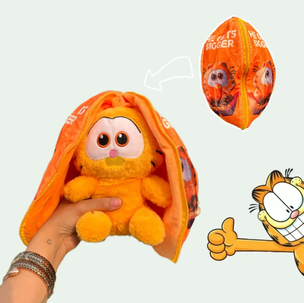 عروسک مدل سورپرایزی گارفیلد کد BOBO111 ارتفاع 25 سانتی متر