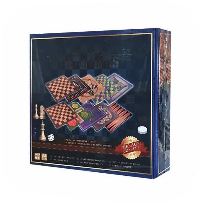 بازی فکری مدل classic طرح 100 بازی در یک جعبه