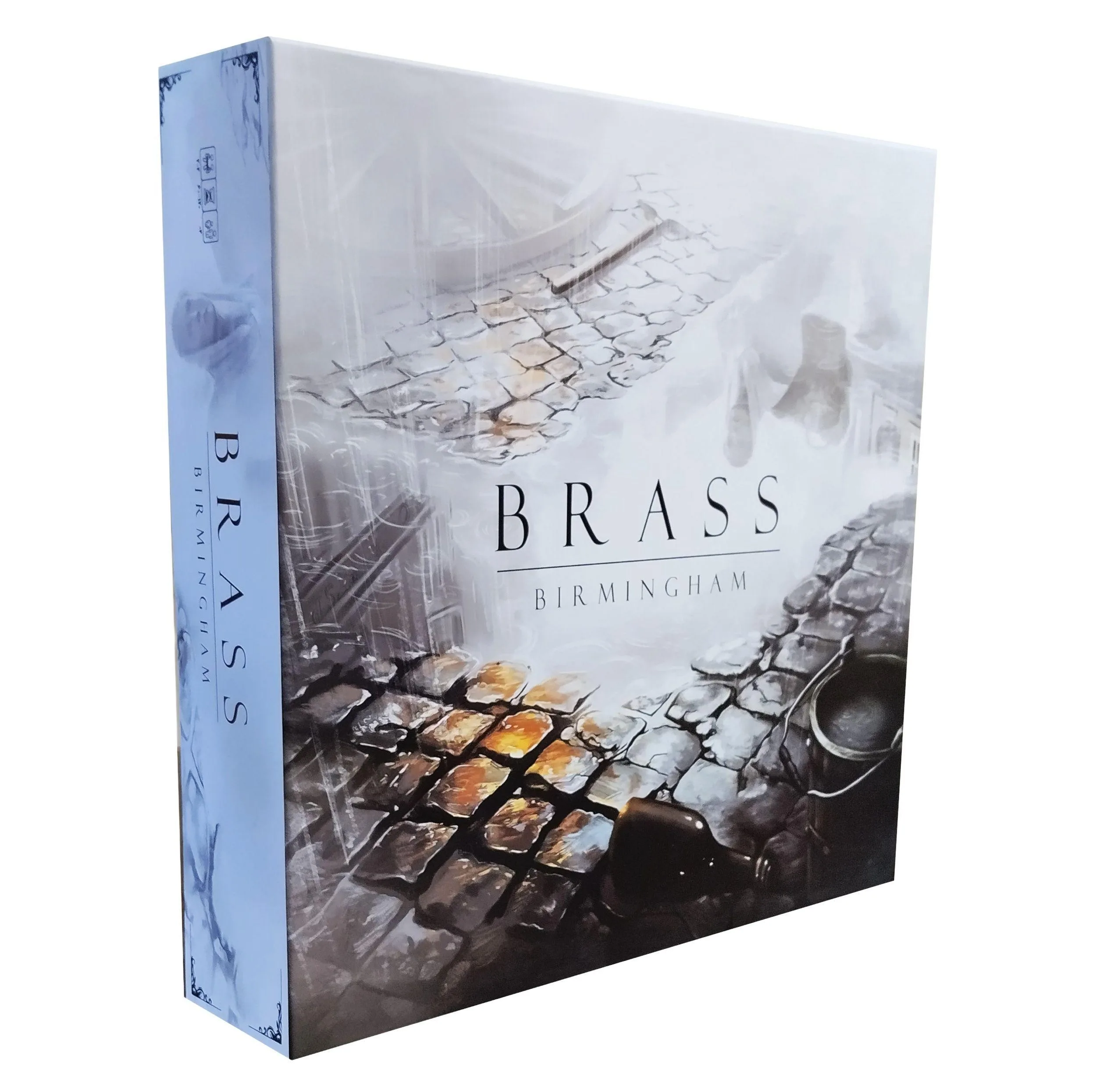 بازی فکری استراتژی اقتصادی برس بیرمنگام مدل BRASS BIRMINGHAM با امکان بازی 2 تا 4 نفر، مناسب بزرگسال و نوجوان، شامل کارت‌ها و قطعات چوبی، تاکتیک جمع‌آوری امتیاز و مدت زمان بازی بیش از یک ساعت