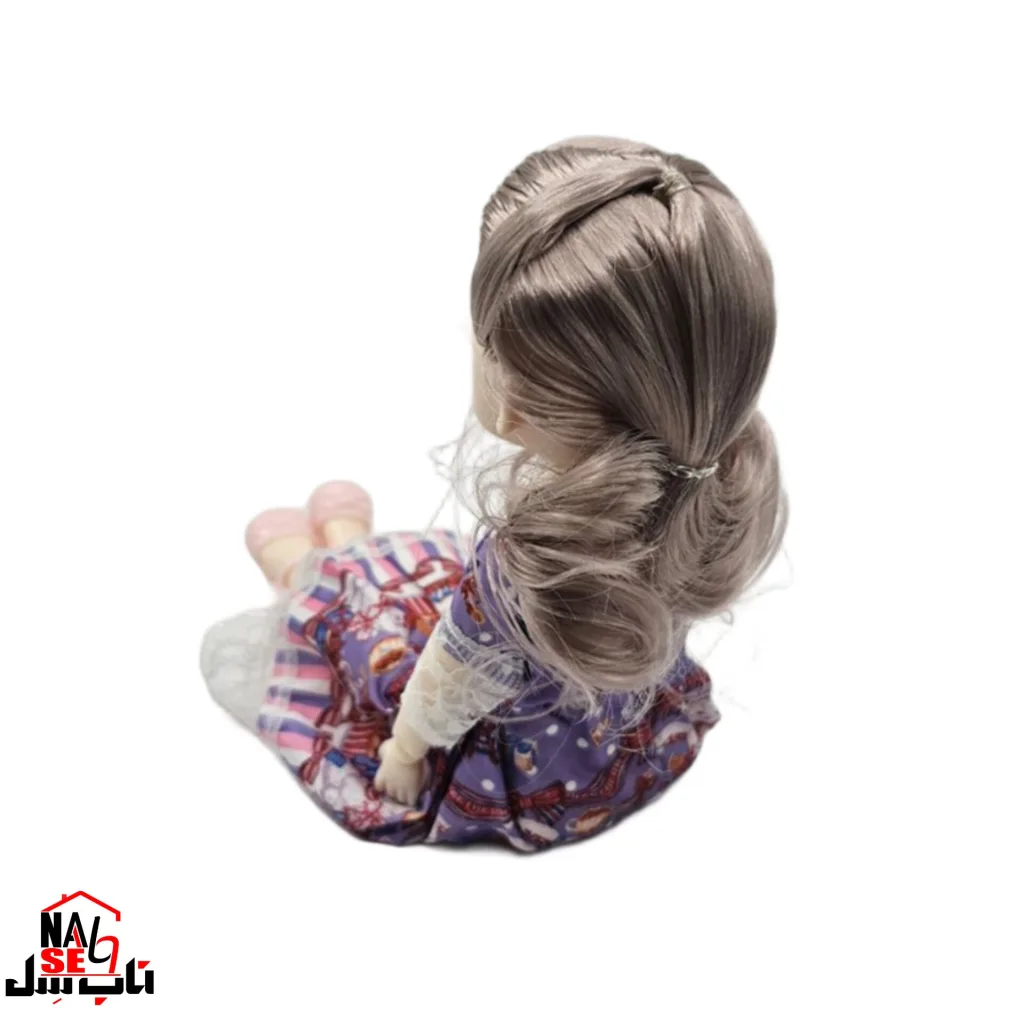 عروسک ناب سل مدل دختر چشم تیله ای کد 0029 ارتفاع 30 سانتی متر