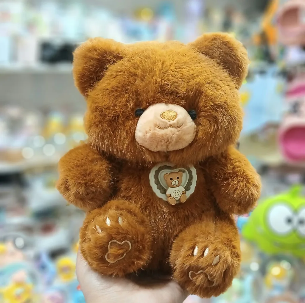 عروسک مدل خرس استیکر چرخشی ارتفاع 20 سانتی متر