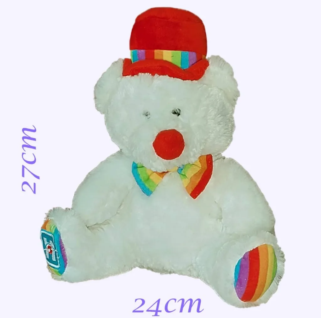 عروسک طرح خرس مدل کلاه قرمزی کد 747 ارتفاع 27 سانتی‌متر