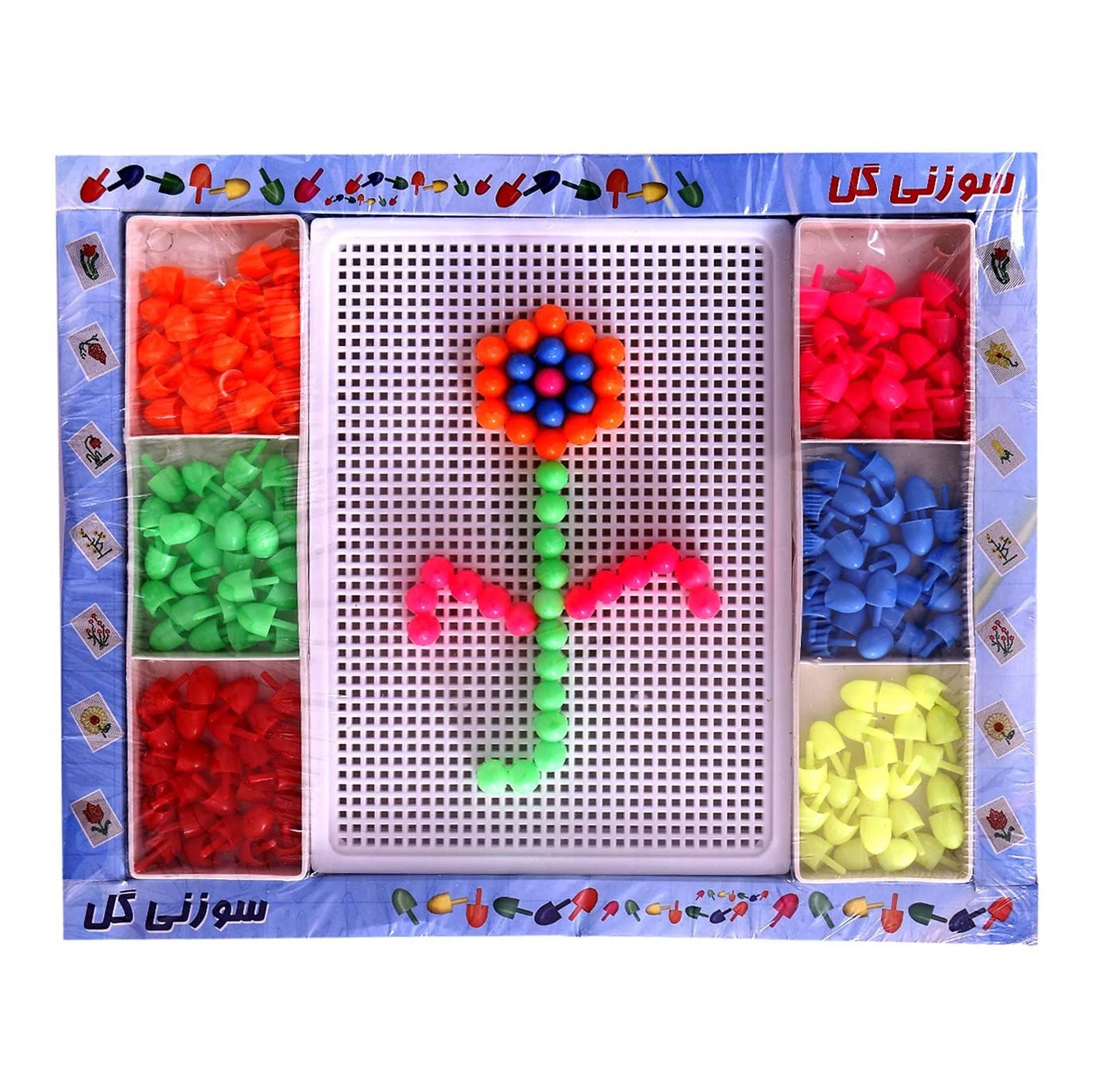 بازی فکری آموزش خلاقیت سوزنی گل مدل ترنم مناسب کودکان و نوجوانان، چندنفره 1 تا 6 نفر، درجه سختی آسان، تقویت مهارت‌های حرکتی، دقت و تمرکز، افزایش اعتماد به نفس، زمان بازی کمتر از 30 دقیقه