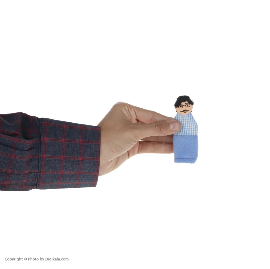 عروسک انگشتی شادی رویان مدل خانواده مجموعه 5 عددی