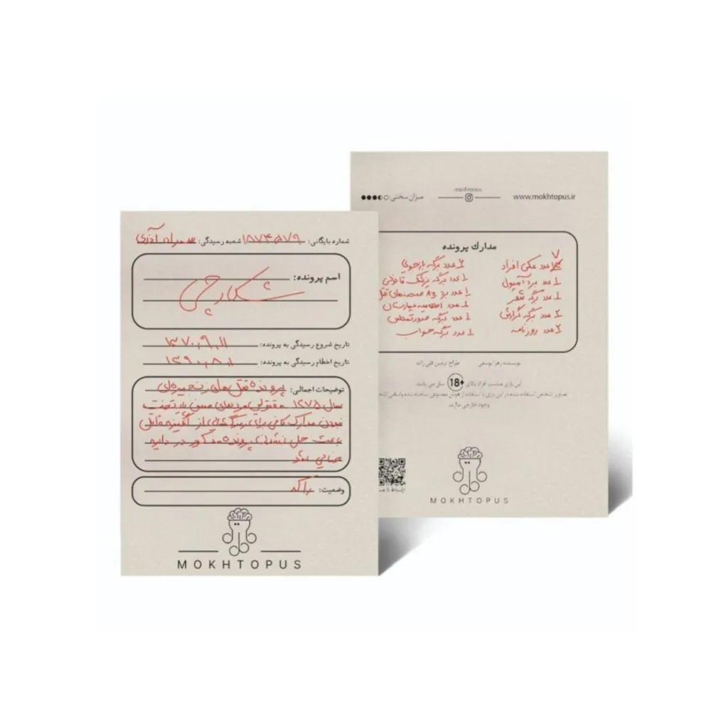 بازی فکری مدل  پرونده معمایی شکارچی