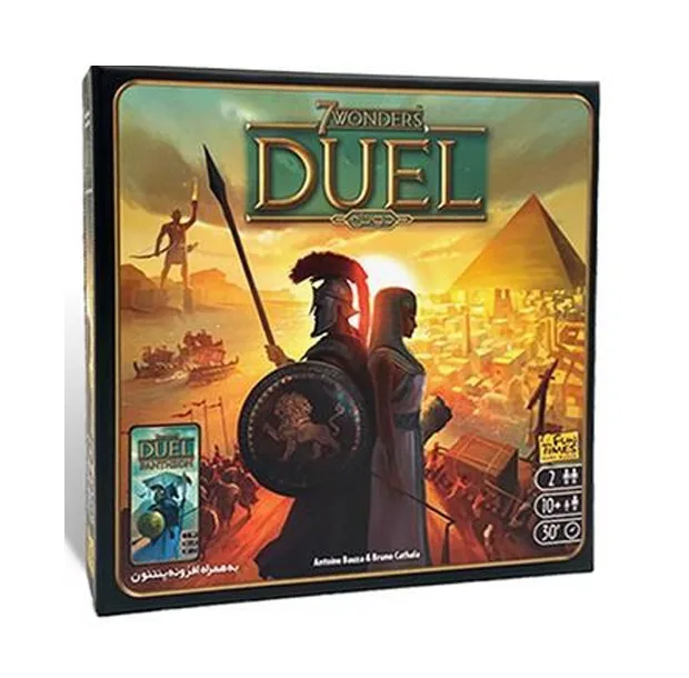 بازی فکری مدل دوئل duel 7wonders به همراه افزونه پنتئون