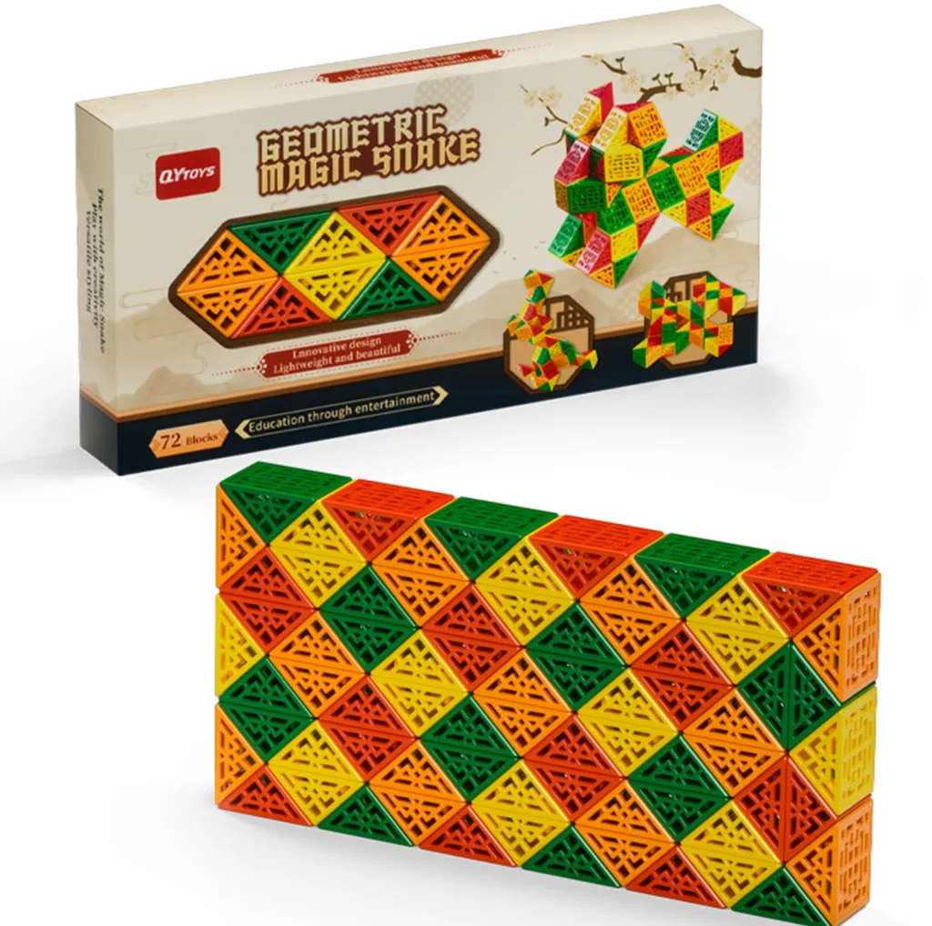 مکعب روبیک چی ای مدل ماری دی ان ای 72 قطعه کای وای QY Magic Snake DNA 72 pcs