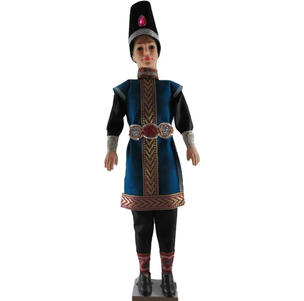 عروسک طرح سنتی مدل داماد ارتفاع 31 سانتی متر