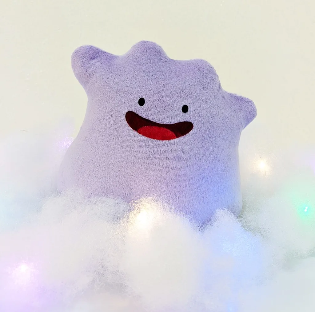 عروسک مدل دیتو پوکمون ditto Pokemon ارتفاع 16 سانتی‌متر
