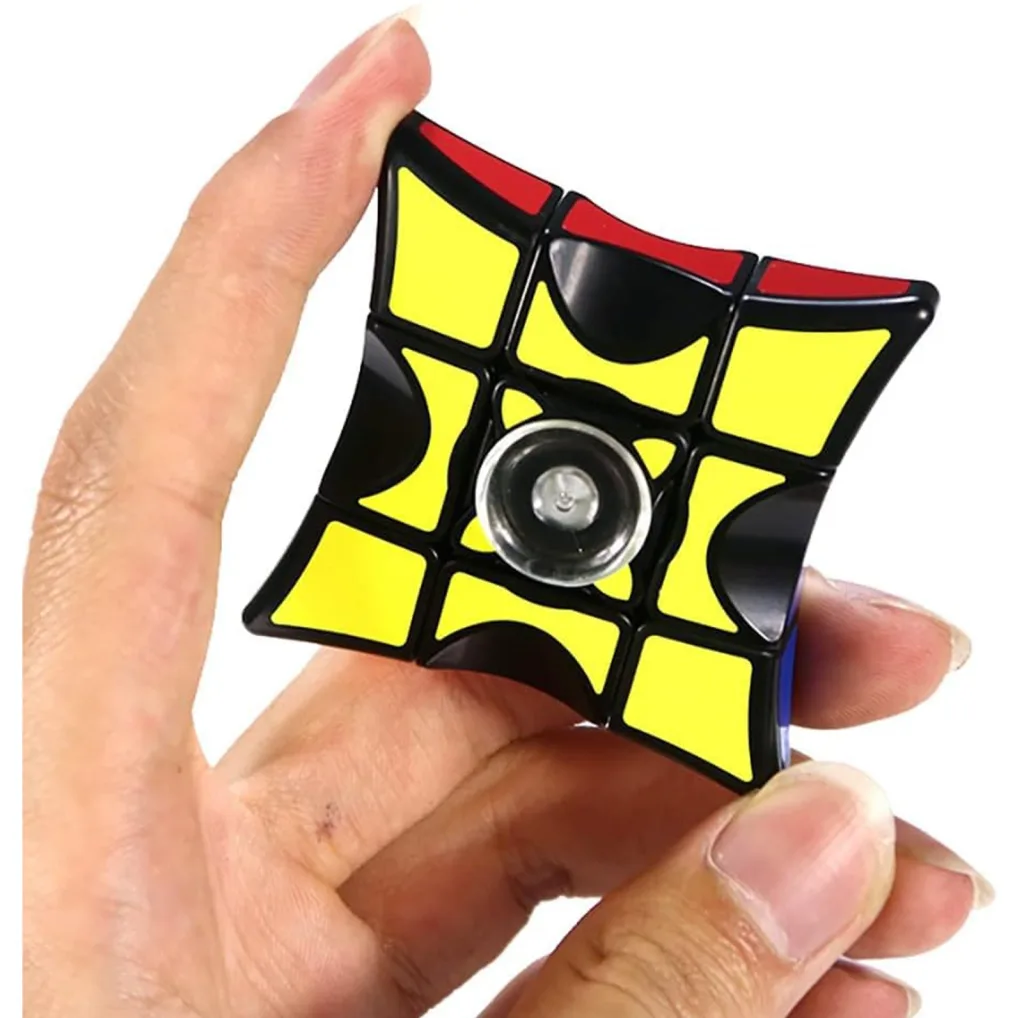مکعب روبیک چی ای مدل اسپینری کای وای 3×3×1 QY Fidget Spinner rings