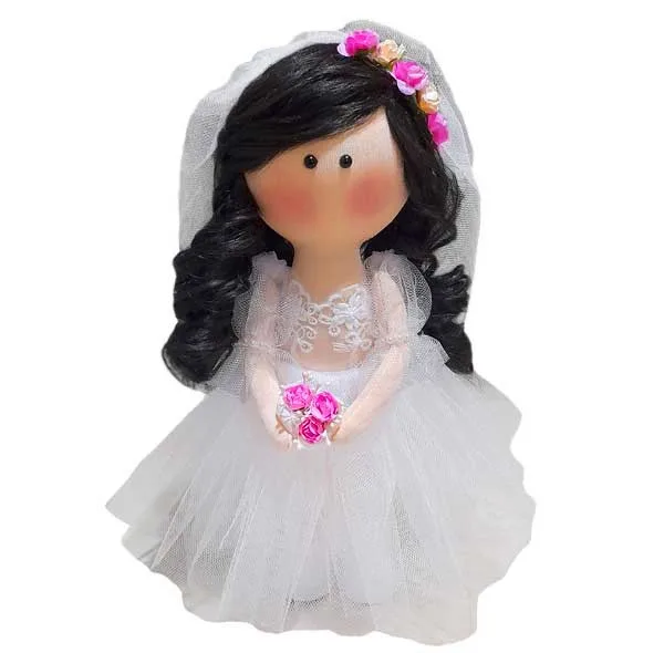عروسک طرح روسی مدل عروس کد dg01 ارتفاع 30 سانتی متر