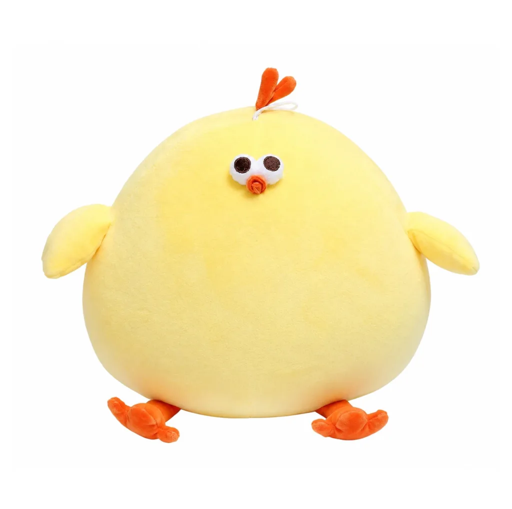 عروسک پولیشی مدل جوجه چشم قلمبه جیکی شاپ ارتفاع 36 سانتی متر